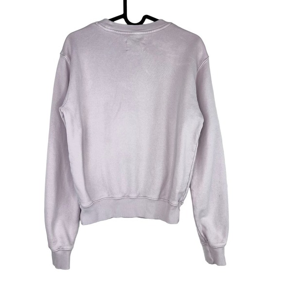 Wilfred Free by Aritzia Oversized Lavender Terry Fleece Crewneck Sweatshirt 2XS - Picture 2 of 6